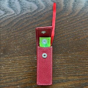 Vintage Red Leather classic gum Case